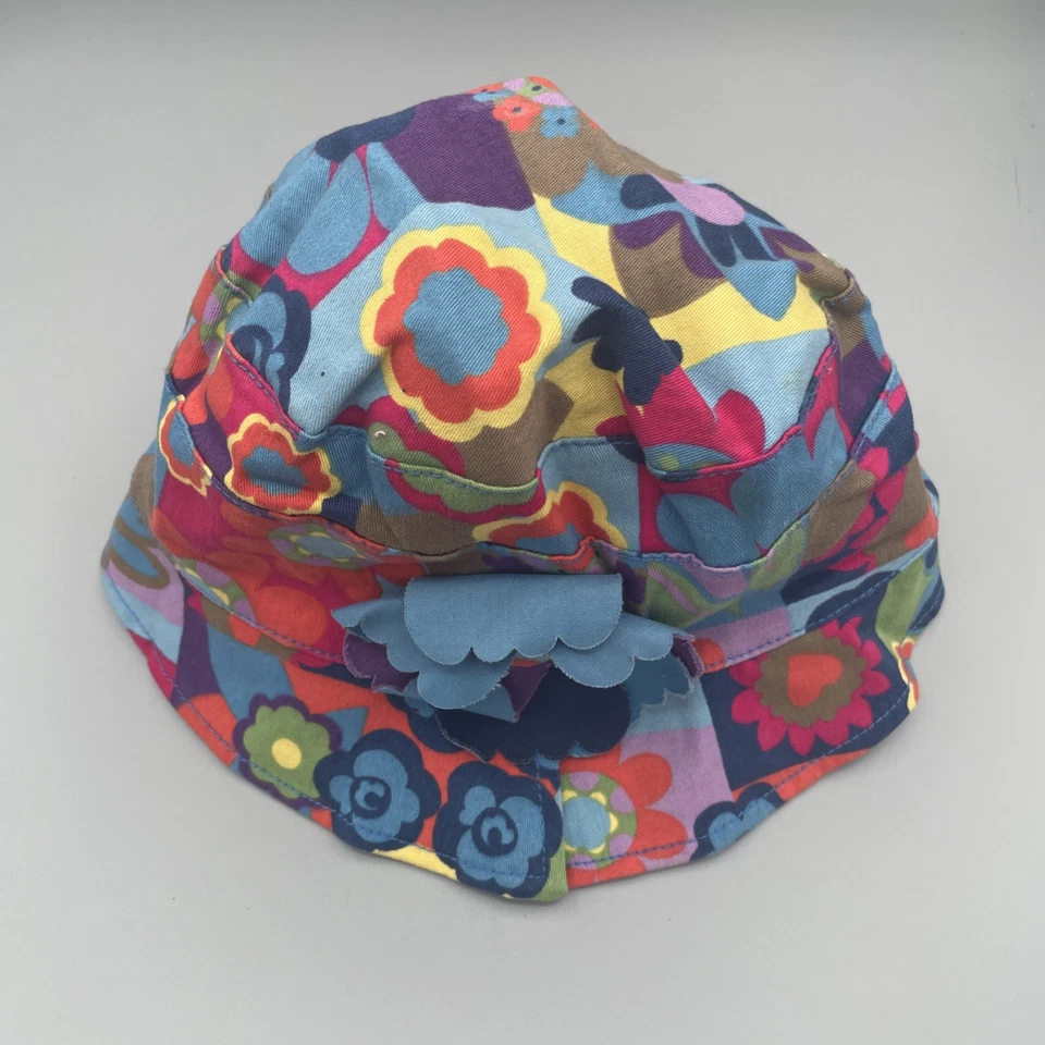 Chapéu balde de flores The Children’s Place. Vibrações Flower Power dos anos 1960 - Imagem 4 de 4