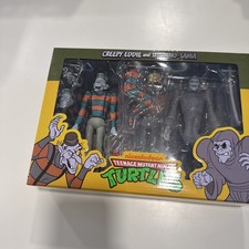 2025 NECA  TMNT - Cartoon Creepy Eddie & Shibano-Sama 2 Pack Action Figures NIB