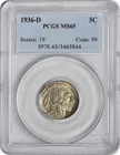 1936-D Buffalo Nickel MS65 PCGS