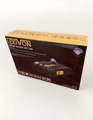 LEXIVON HEX Bit Socket Set, Premium S2 | 13-Piece SAE 5/64'' - 9/16'' (LX-142)