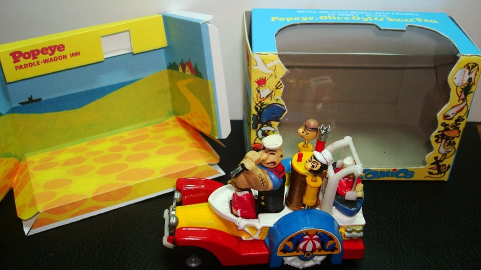 Vintage  Original Corgi Juniors  #1008 - Popeye Paddle- Wagon. CUSTOMIZED!!!! - Image 3 of 4