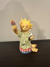 Enesco- Cherished Teddies Libby My Country Tis of Thee , Limited Edition