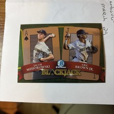 2022 Bowman Draft Jacob Misiorowski Eric Brown Jr. BlackJack #BJ-4