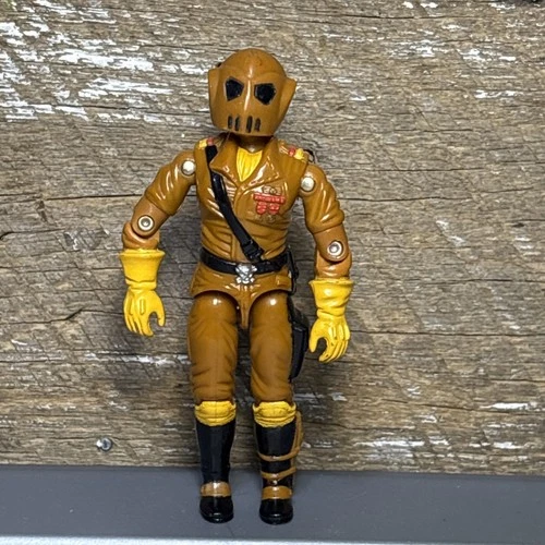 1987 Vintage Hasbro Gijoe Cobra Maggot Driver WORMS Action Figure & Helmet