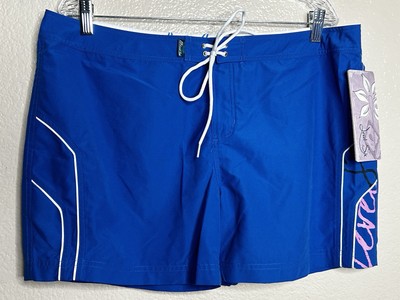 Level Six Women s Fiver Board Shorts Blue Caribbean Surf Pool NWT Size 14