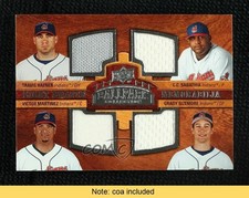 2008 Ballpark Collection Eight Swatch Memorabilia Travis Hafner CC Sabathia 4f5