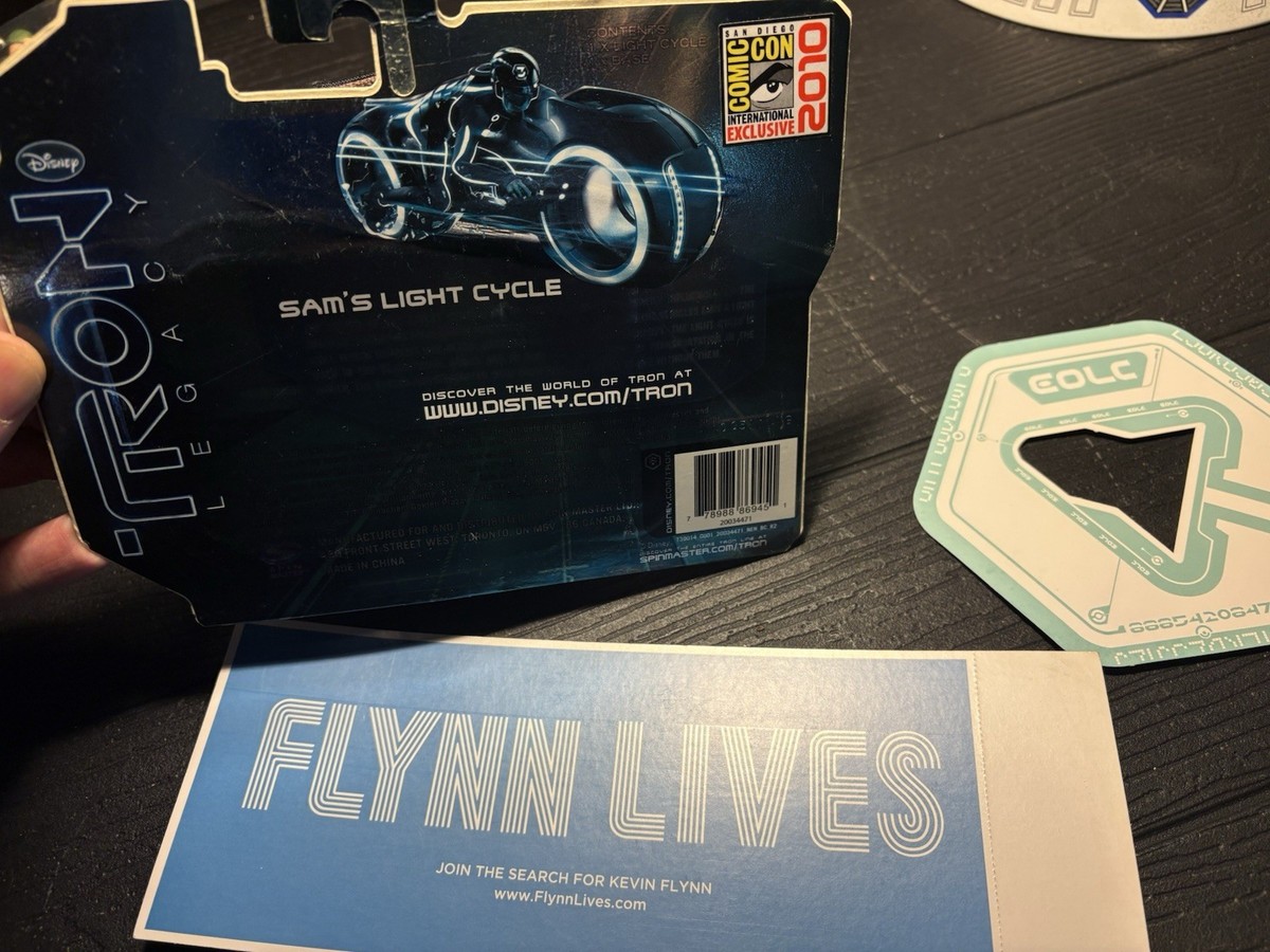 ででで San Diego Comic Con Tron Items. Ticket, Coaster And Unopened