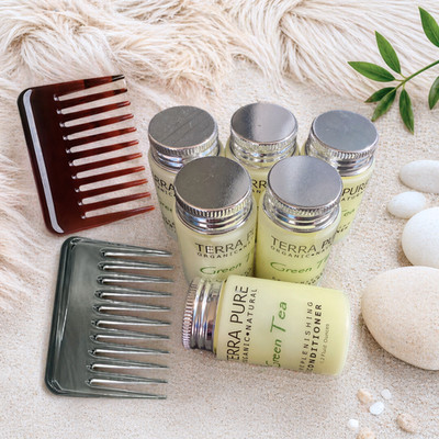 Terra Pure Conditioner Comb Travel Set Green Tea 8 Pc Gift Hair Care