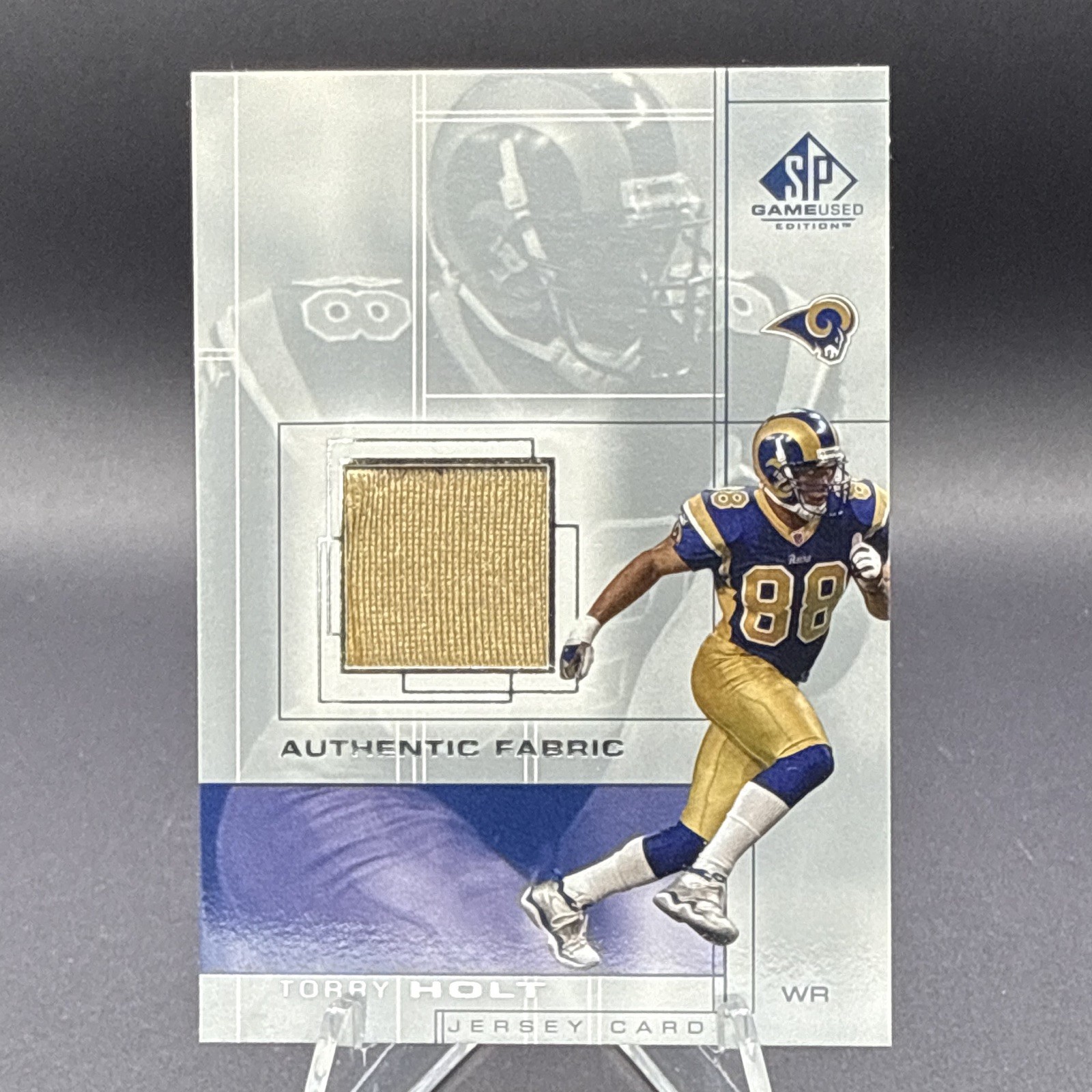 Upper Deck 2001 SP Game-Used Authentic Fabric Torry Holt TH Rams NFL Football