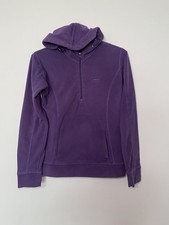 Trespass Fleece Size 6 Purple Hooded Lightweight 1/4 Zip