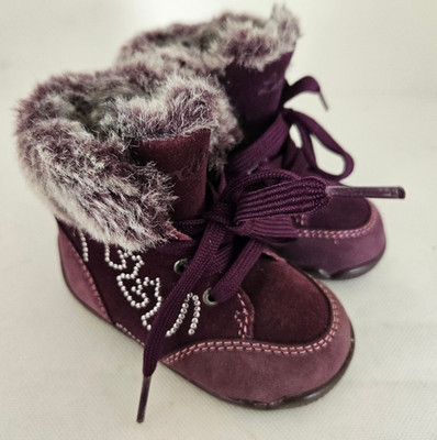 Lurchi Mädchen Stiefel  Winterschuhe WMS M  Wildleder Gr.18 P