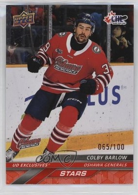 2024-25 Upper Deck CHL Stars Exclusives 65/100 Colby Barlow #336 u2v