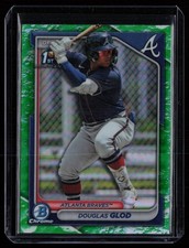 DOUGLAS GLOD 2024 BOWMAN CHROME PROSPECTS LUNAR GLOW REFRACTOR RC ATLANTA BRAVES