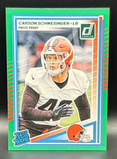 Donruss 2024 Rated Rookie Press Proof Carson Schwesinger Browns #392 Football