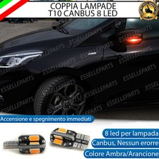 COPPIA LAMPADE FRECCE LED LATERALI FORD FIESTA MK7 T10 CANBUS NO ERRORE