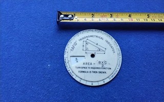 VINTAGE 1950s "RAPID TRIGONOMETRICAL INDICATOR" CALCULATER MECHANICAL