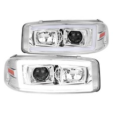 Clear Fits 1999-2006 Gmc Sierra Denali Yukon Xl Led Tube Projector Headlights Clear Fits 1999-2006 Gmc Sierra Denali Yukon Xl Led Tube Projector Headlights