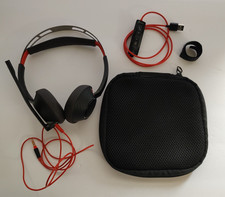 Original Poly Blackwire C5220 Stereo USB-C Headset 3.5mm Plug USB-C/A Adapter