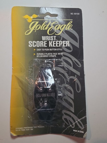 Vintage Gold Egale Wrist Golf Score Keeper
