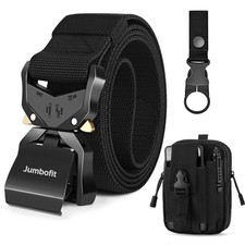 Tactical Nylon Belt with Quick Release Buckle Military Work Belt for Men and