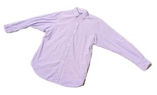 Polo Ralph Lauren Shirt Mens 17 XL Red Stripe Regent Light Purple Cotton Casual