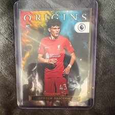 Panini 2022-23 Chronicles Origins Rookie Stefan Bajcetic #88 Liverpool FC Card. rookie card picture