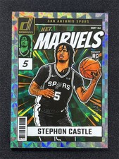 25/25 ≈1/1 2024-25 Panini Donruss Stephon Castle Hyper Net Marvels Rookie RC #23