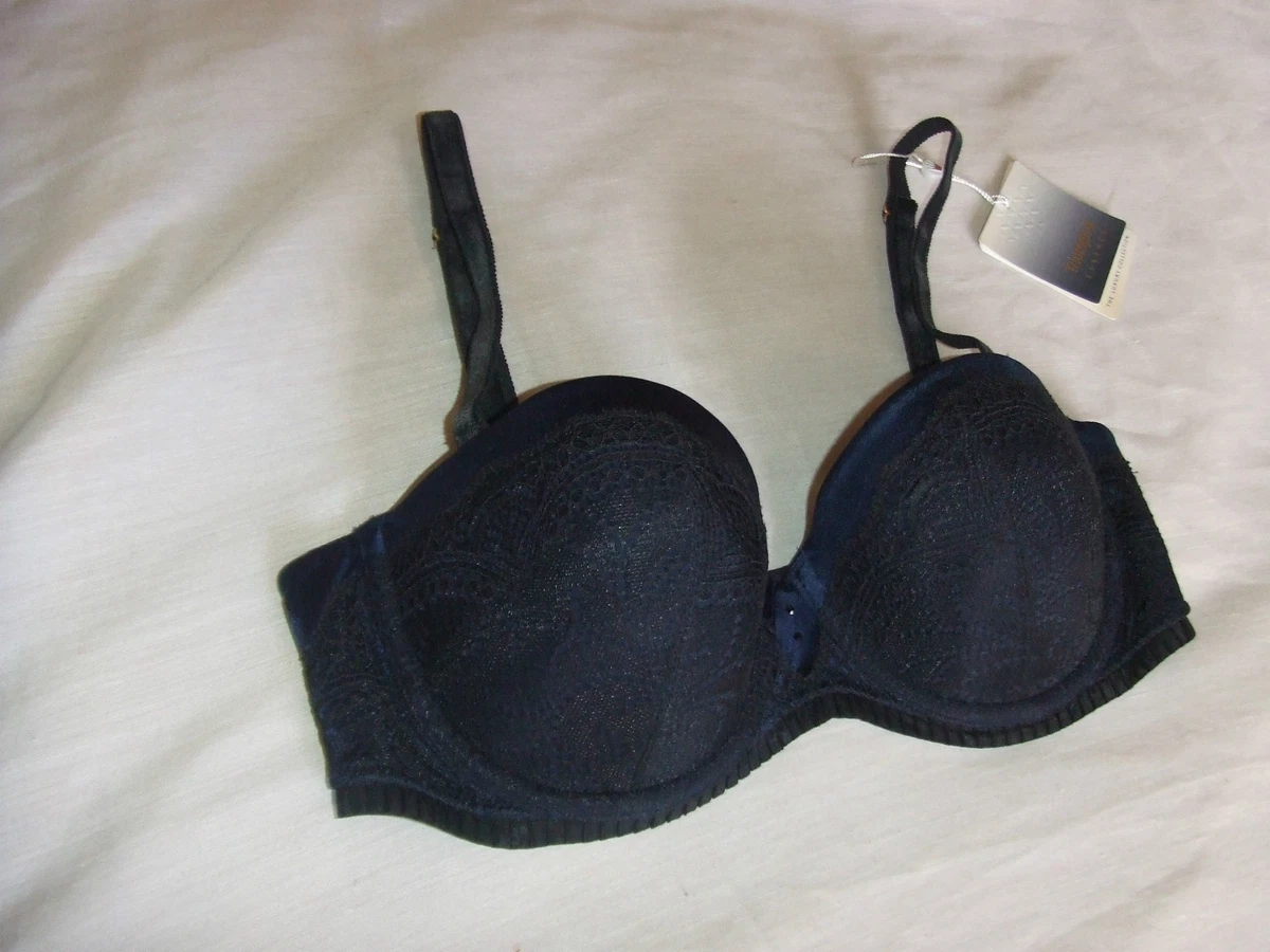 SOUTIEN GORGE TRIUMPH GLAMOROUS ESSENCE WDU TAILLE 90C NOIR/BLEU NUIT