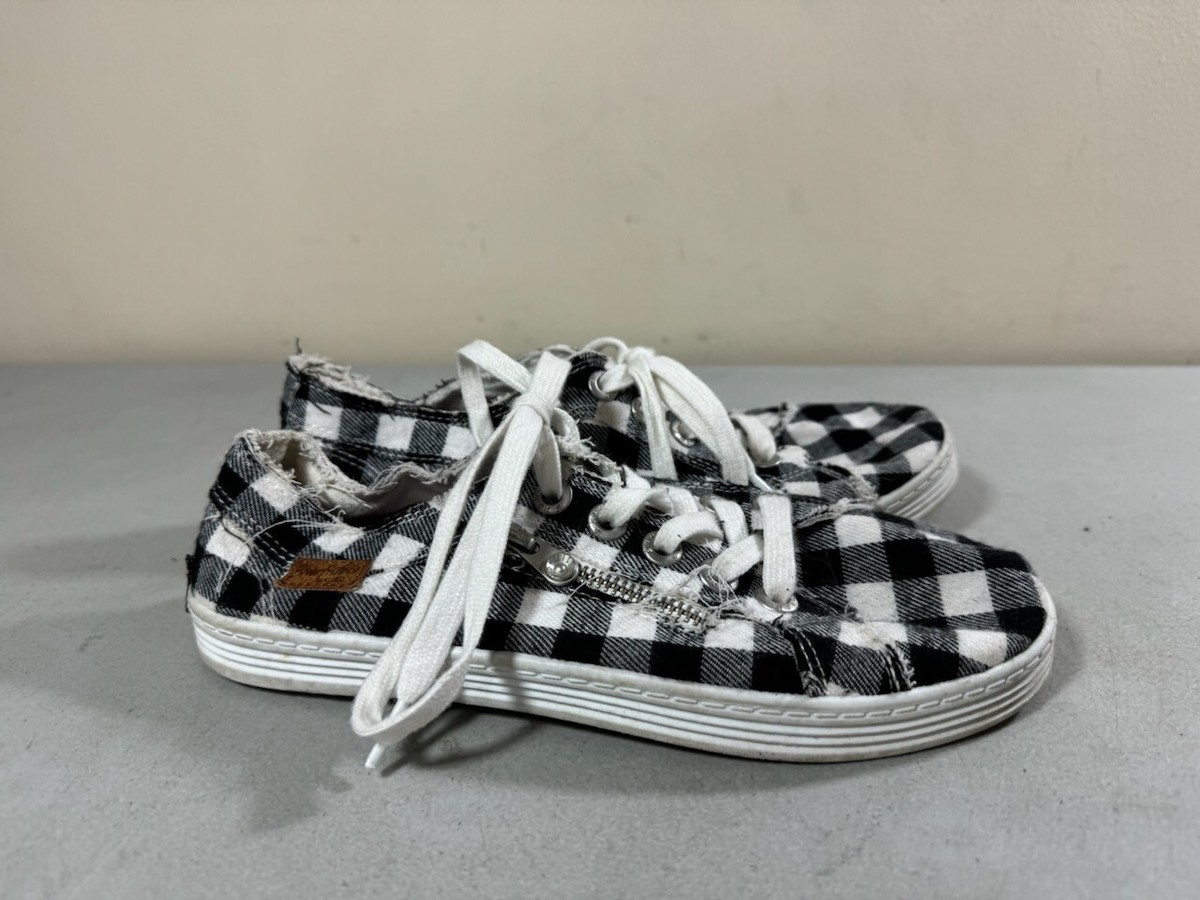 White Checkered Blowfish Shoes Blowfish Play Cream Buffalo Check
