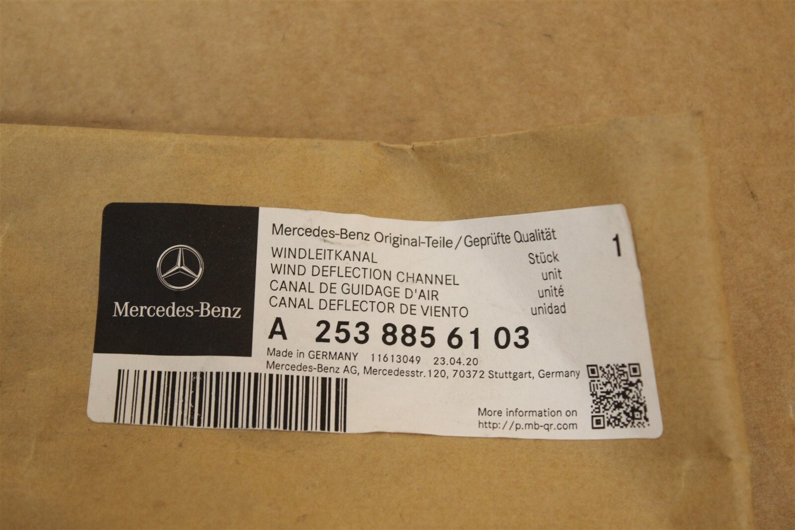 A2538856103 Wind Deflector New genuine Mercedes-Benz part | eBay