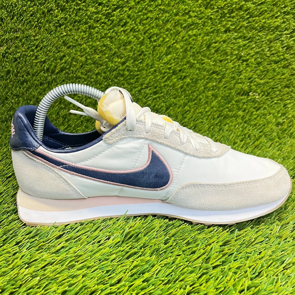 Nike Waffle Trainer 2 SE Niños Talla 7Y Beige Azul Atlético Zapatos para Correr Tenis Foto 4 de 4
