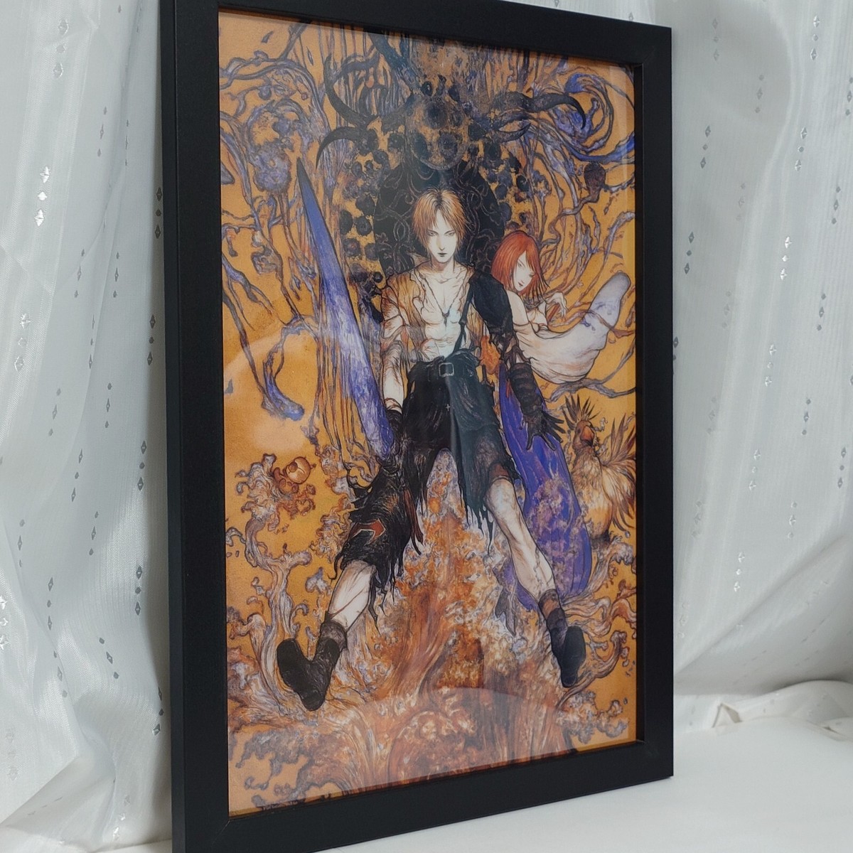FINAL FANTASY Yoshitaka Amano Exhibition WATER WARRIOR Poster
