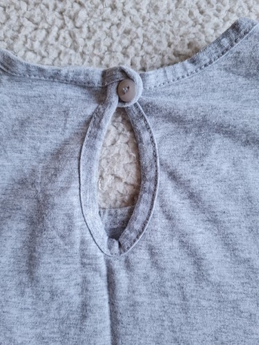 Tammy Girl Grey T Shirt Girl With Check Sleeves H140-146cm Excellent Condition - Picture 15 of 15