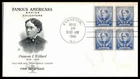 1940 Frances E. Willard educator FDC Sc 872-2 Artcraft cachet (1Q