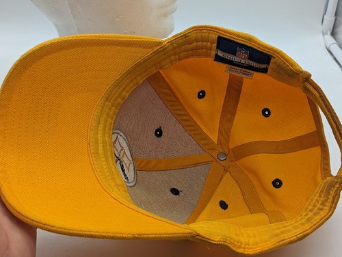 Y2k Vintage Pittsburgh Steelers NFL Reebok Strapback Football Hat Yellow Gold - Picture 5 of 5