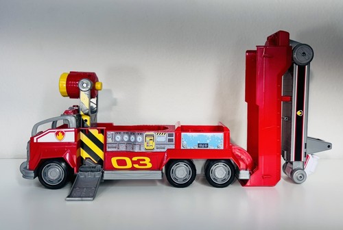 Paw Patrol MARSHALL The Movie Deluxe Transforming Vehicle and Figure Toy - Picture 10 of 11