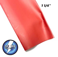 1.25" ID RED Heat Shrink Tubing 2:1 ratio 1-1/4" wrap (2 feet) inch/ft/to 30mm