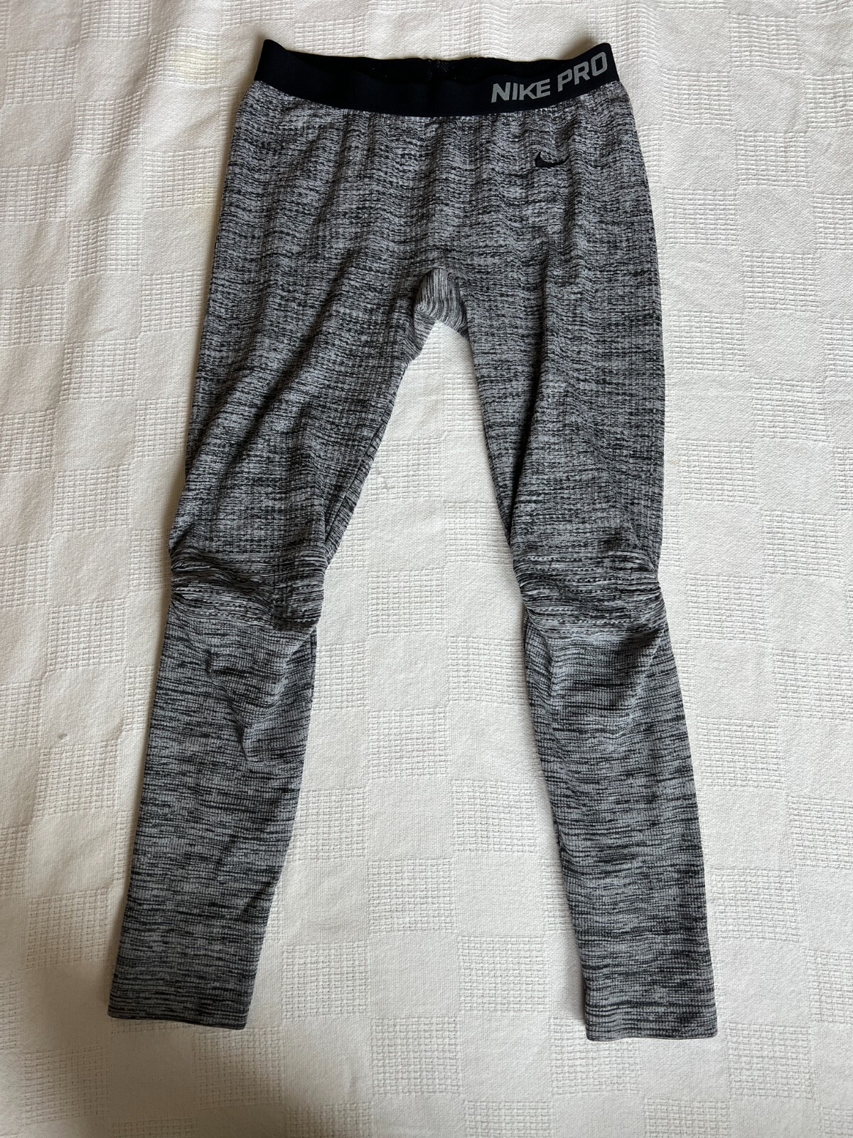 Nike Pro Dri Fit Leggings  Black Gray  Size L