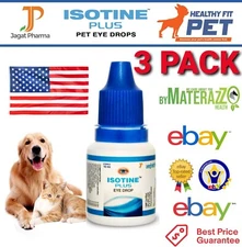 Cataract Eye Drops 3 pcs Animal Vision Care Glaucoma Cataract Myopia