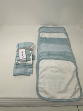 NEW Carters Baby 6 Pack Burp Rags Wash Cloths Blue White MSRP 24