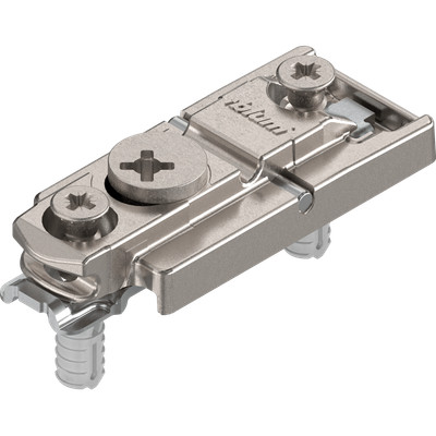 Blum Clip-Montageplatte, gerade, Distanz 0 mm verzink mit Exzenter HV EXPANDO