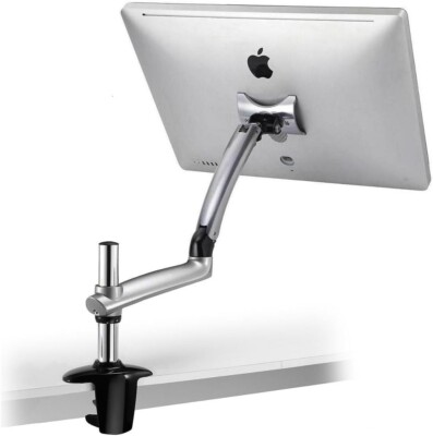 Cotytech Expandable Apple Desk Mount Spring Arm Clamp Base - Silver