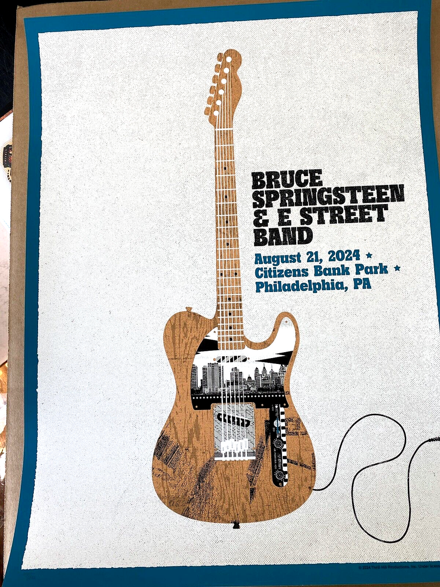 【貴重】ブルース・スプリングスティーンの「ネブラスカ」A1ポスター Bruce Springsteen Original Promotional Poster Vintage Rock