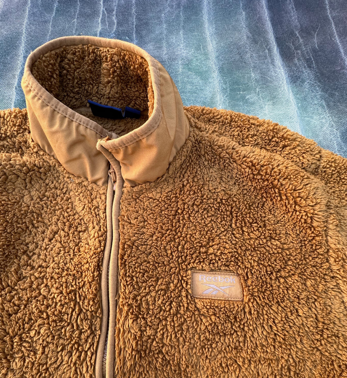 Vintage RARE Reebok Men's Brown Full Zip Jacket Size XL. image 3