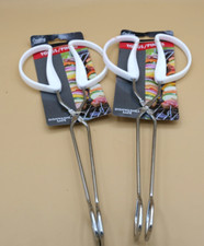 LOT oF 2 Cooking Concepts Metal Tongs with Pl...