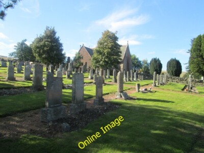 Photo 6x4 Elvanfoot Kirk and kirkyard While the graveyard is still in use c2013