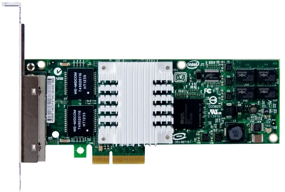 Scheda Di Rete Intel PRO/1000 PT EXPI9404PTLBLK Quad Porta PCI-Ex4 Standard - Immagine 2 di 2