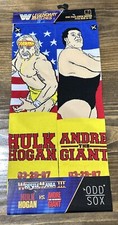 ODD SOX Men's Crew Socks WWE Hulk Hogan Vs Andre The Giant WrestleMania III New