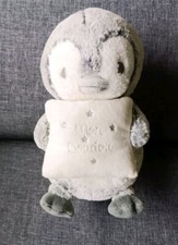 1565🌟Peluche 🎶Plush Soft TEX Baby Mon Doudou Pingouin Musical Gris Chiné