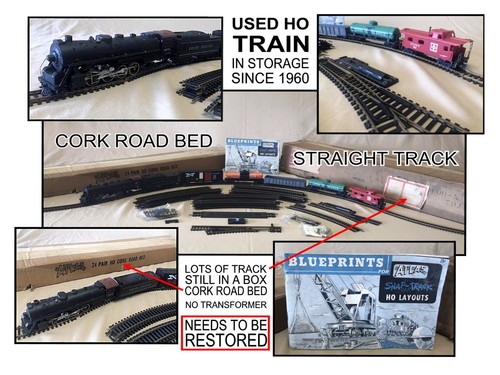 Vintage HO train set from 1958